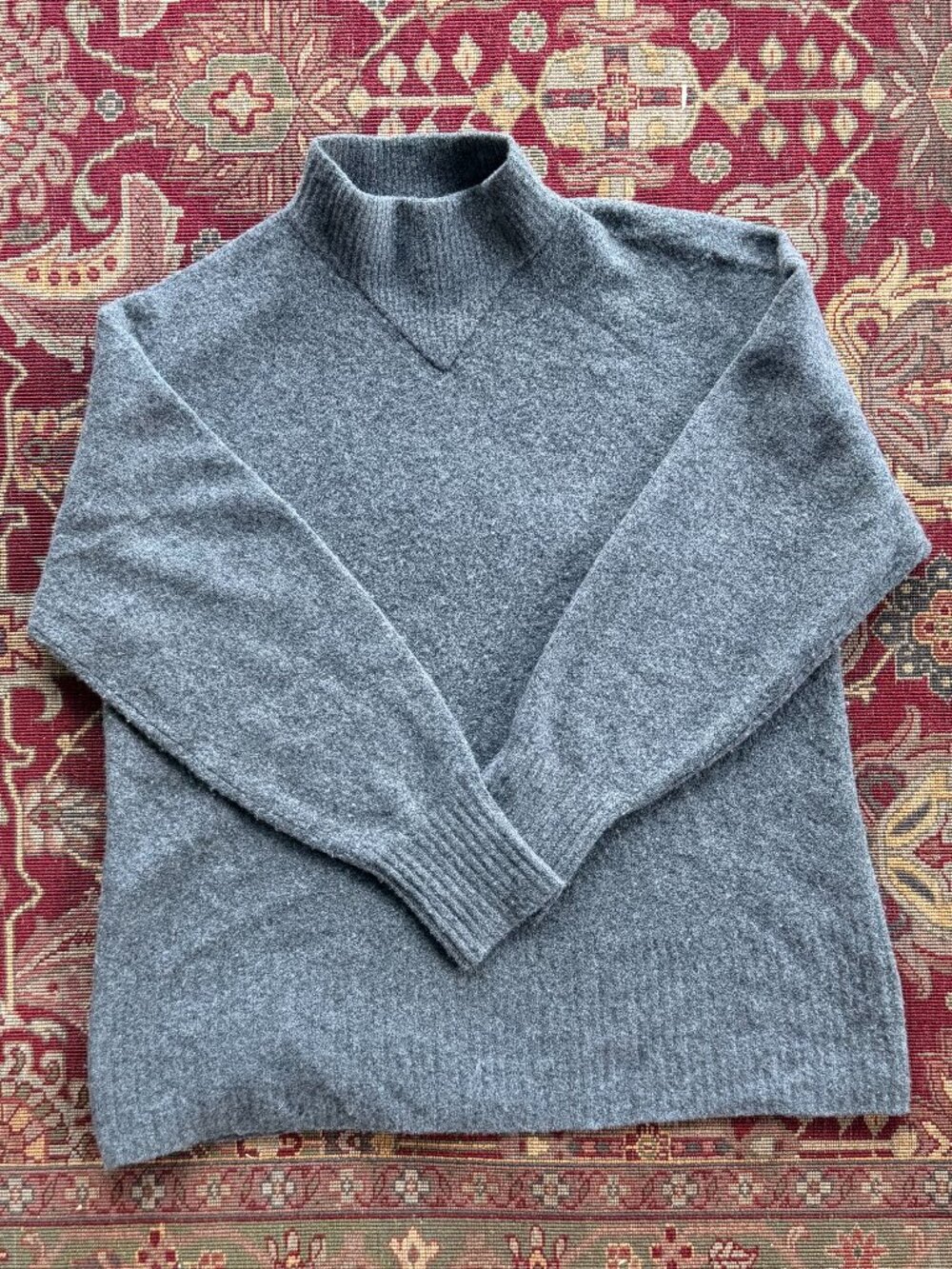 Everlane Wool Yak Hair Blend Mock Neck Sweater